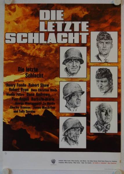 Battle of the Bulge original release german movie poster